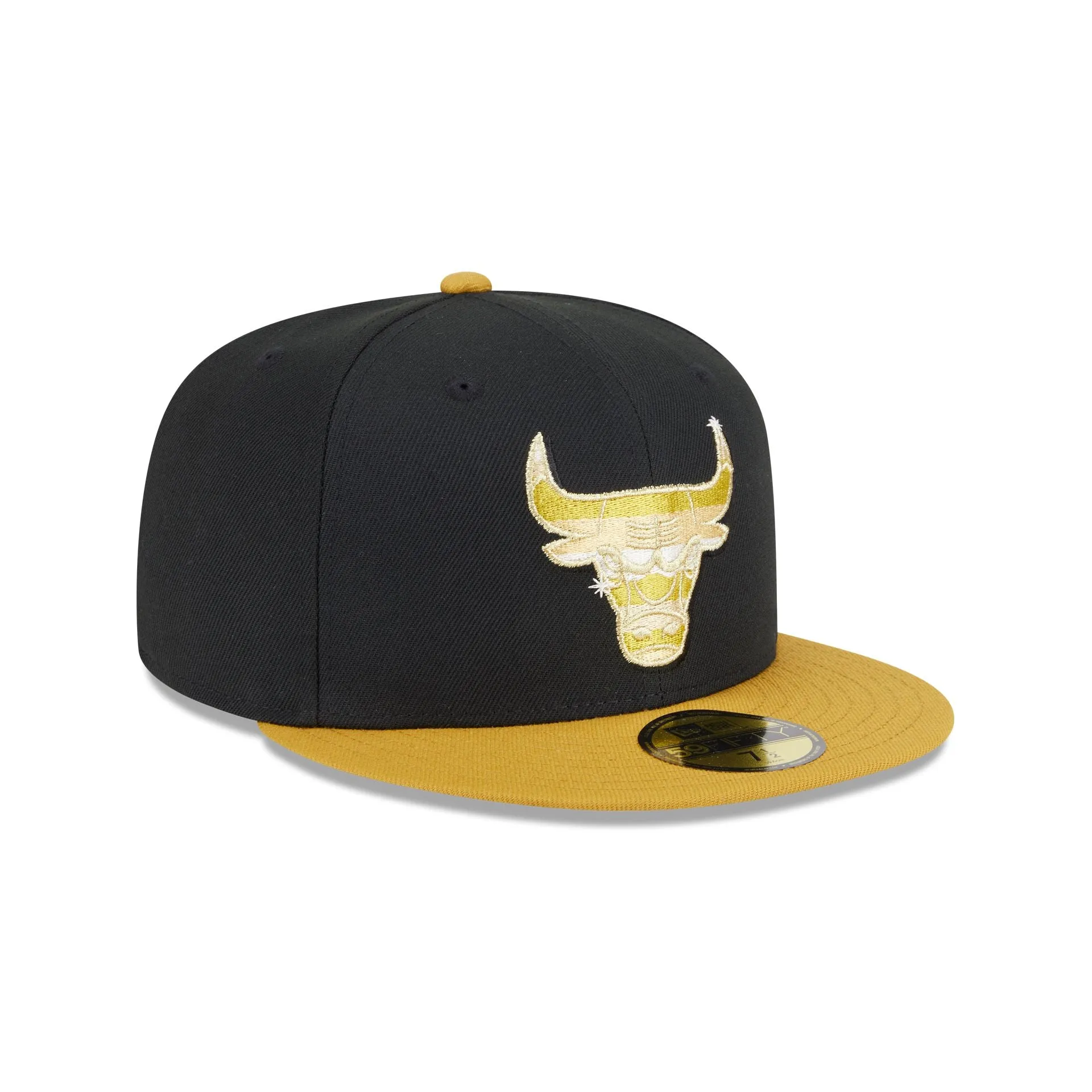 Chicago Bulls Metallic Gold Logo 59FIFTY Fitted Hat sold by New Era product image thumbnail 3