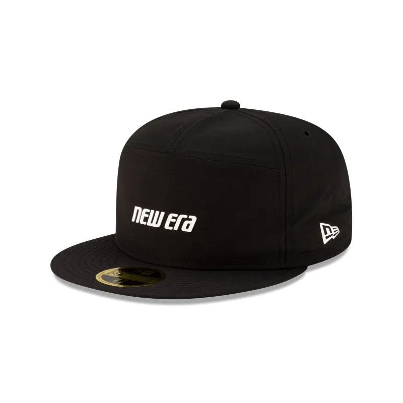 New Era Cap Black Split Panel 59FIFTY Fitted Hat sold by New Era