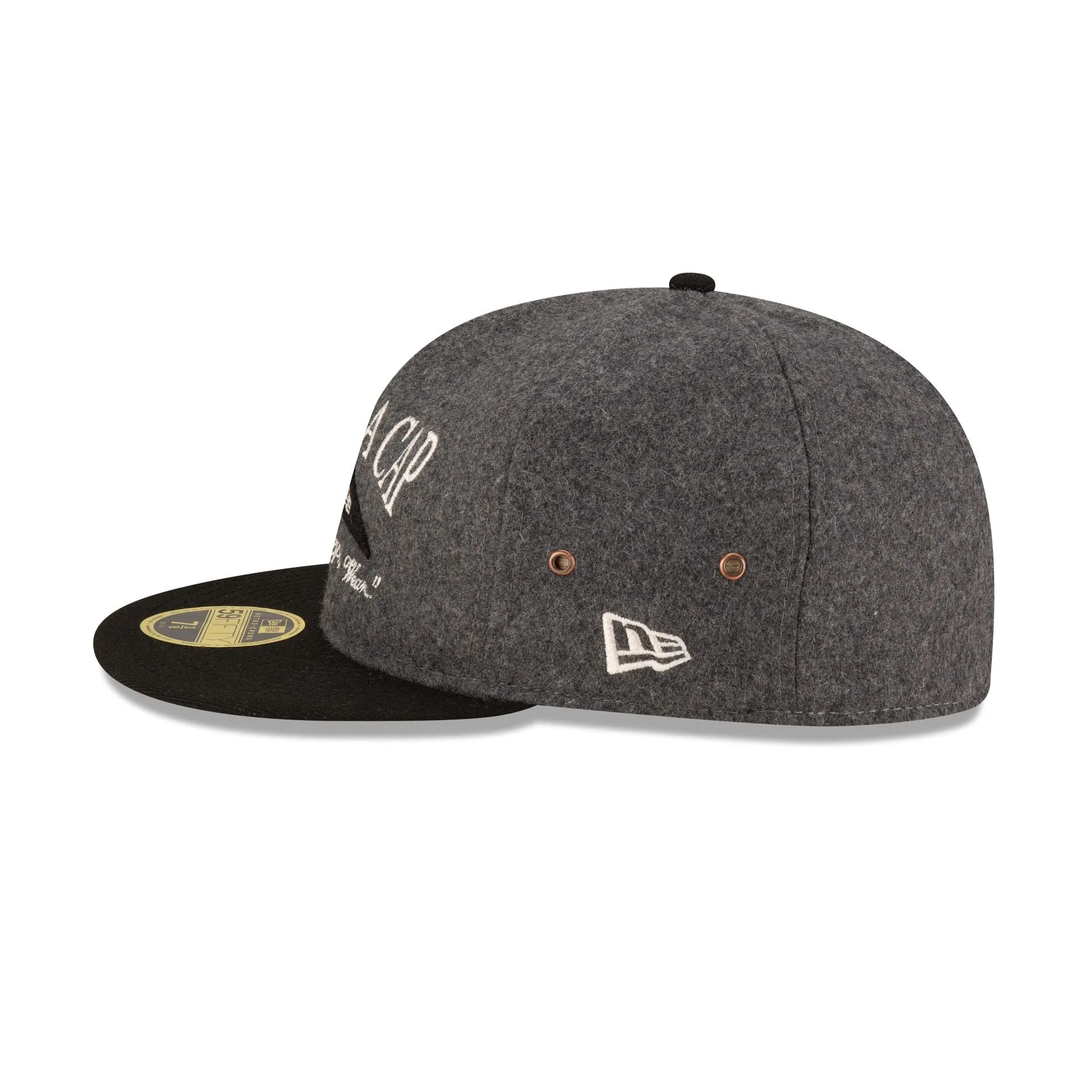 New Era Cap Heather Gray Retro Crown 59FIFTY Fitted Hat sold by New Era product image thumbnail 4