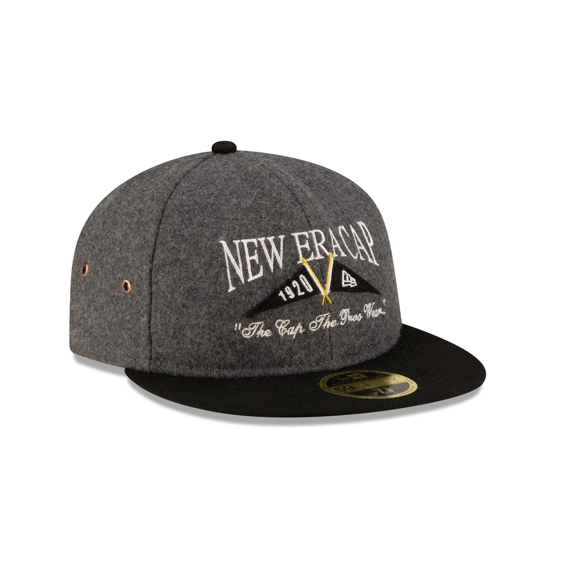 New Era Cap Heather Gray Retro Crown 59FIFTY Fitted Hat sold by New Era product image thumbnail 3