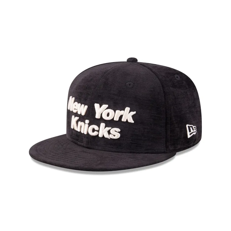 New York Knicks Black Velvet 59FIFTY Fitted Hat sold by New Era