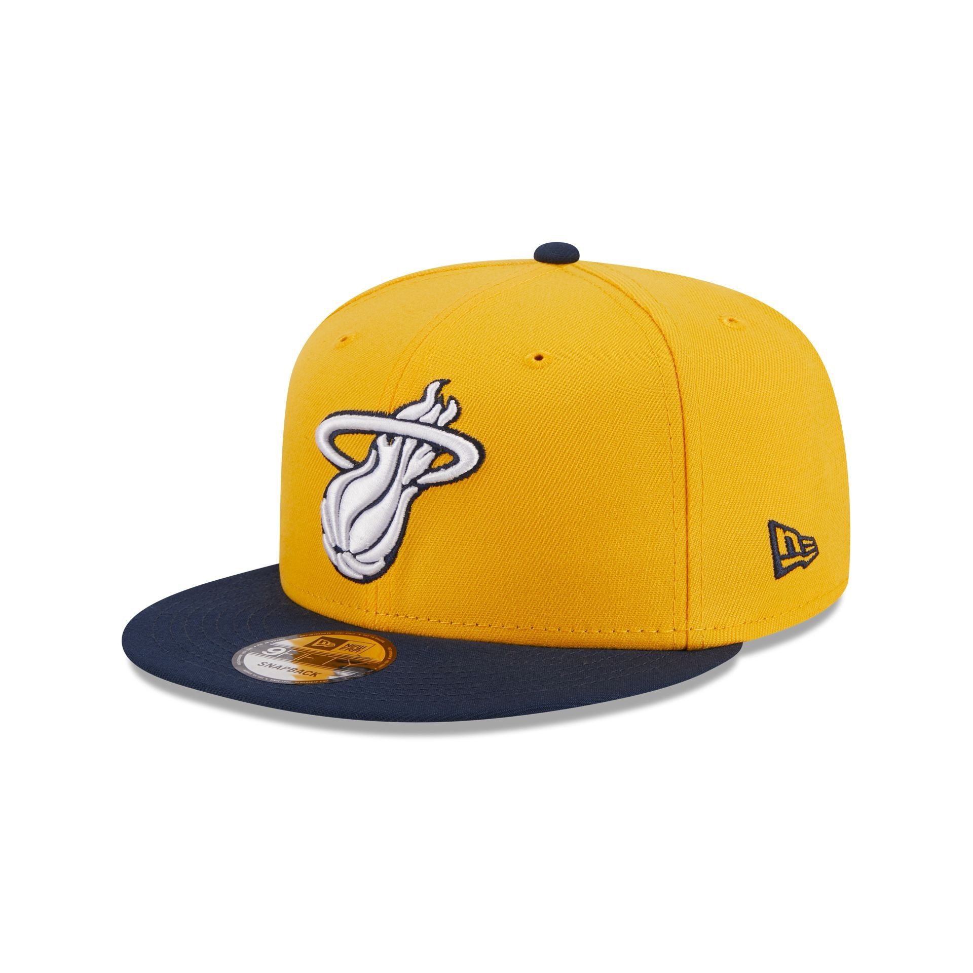 Miami Heat Color Pack Gold 9FIFTY Snapback Hat sold by New Era