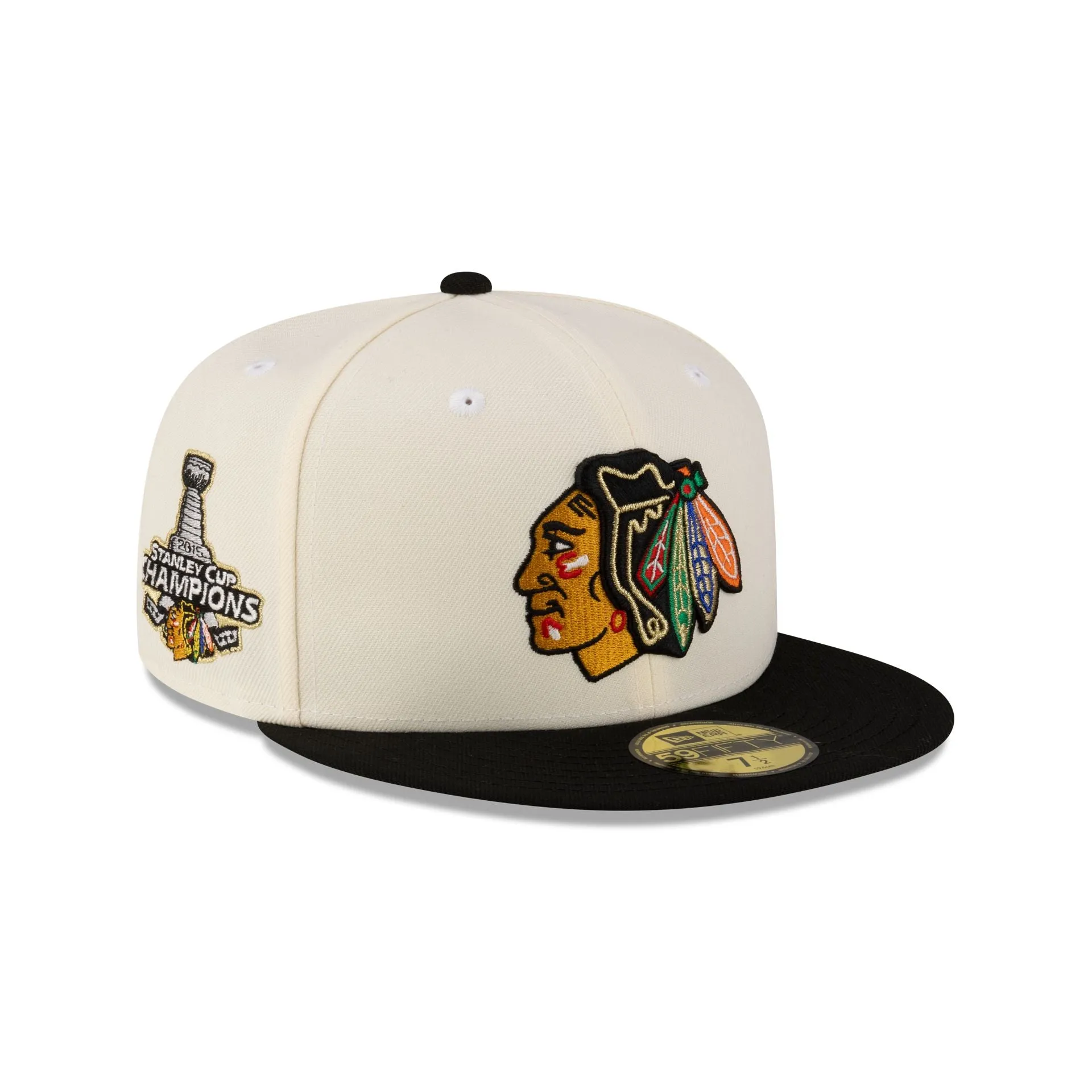 Just Caps Stanley Cup Champions Chicago Blackhawks 59FIFTY Fitted Hat sold by New Era