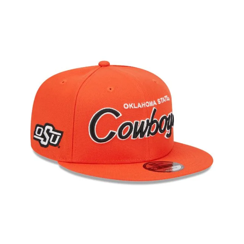 Oklahoma State Cowboys Script 9FIFTY Snapback Hat sold by New Era