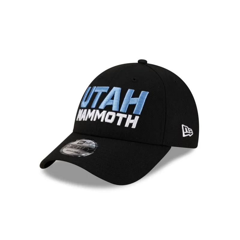 Utah Mammoth Black Stack 9FORTY Snapback Hat sold by New Era