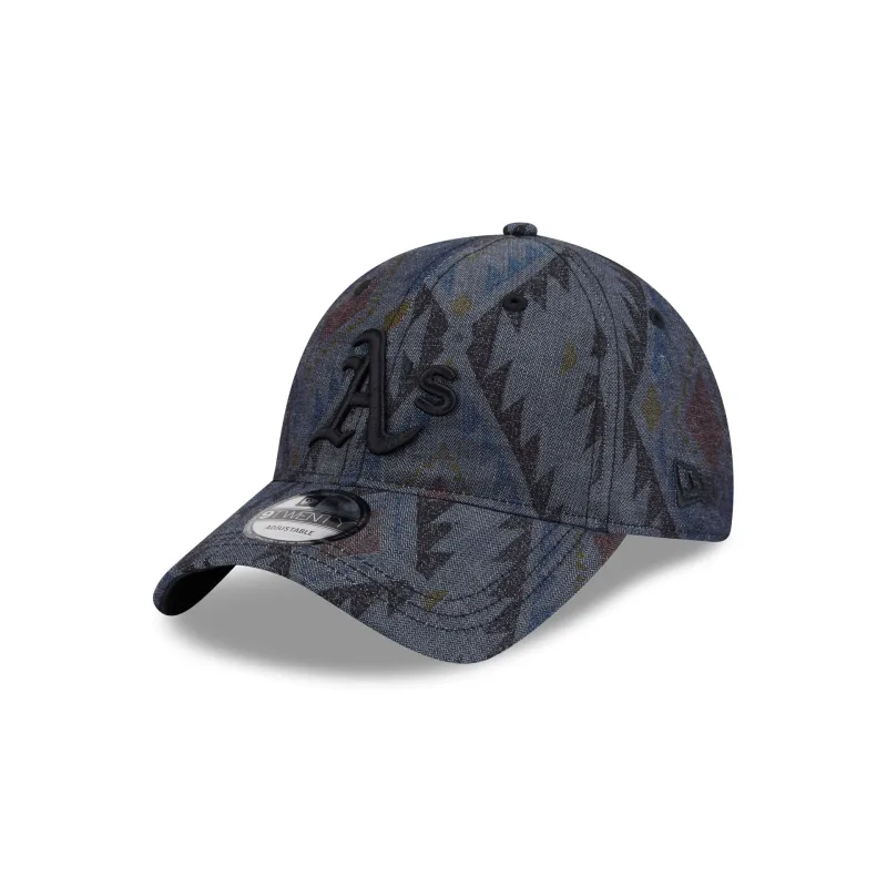 Athletics Aztec Pattern 9TWENTY Adjustable Hat sold by New Era