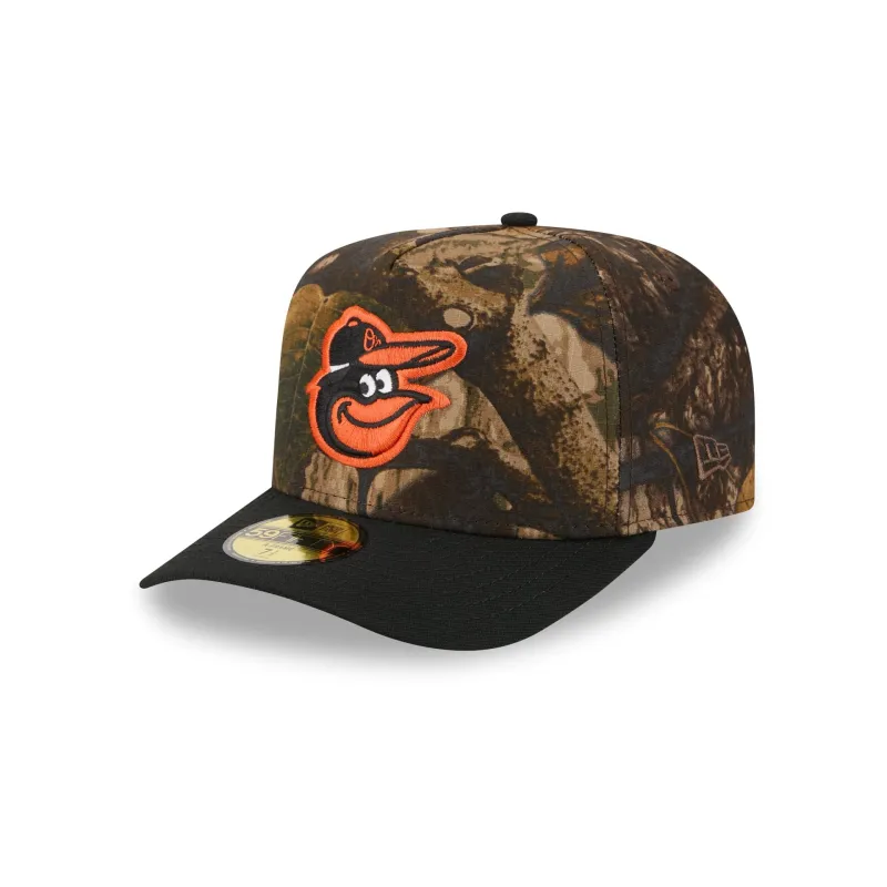 Baltimore Orioles Ripstop Camo 59FIFTY A-Frame Fitted Hat sold by New Era