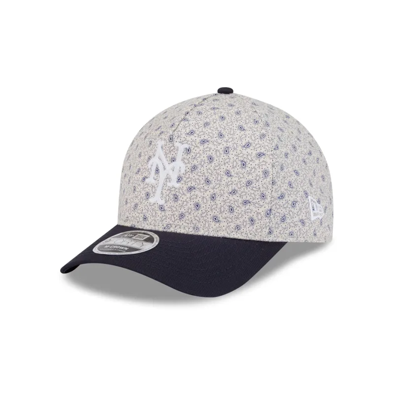 New York Mets Micro Print 9FORTY M-Crown A-Frame Adjustable Hat sold by New Era
