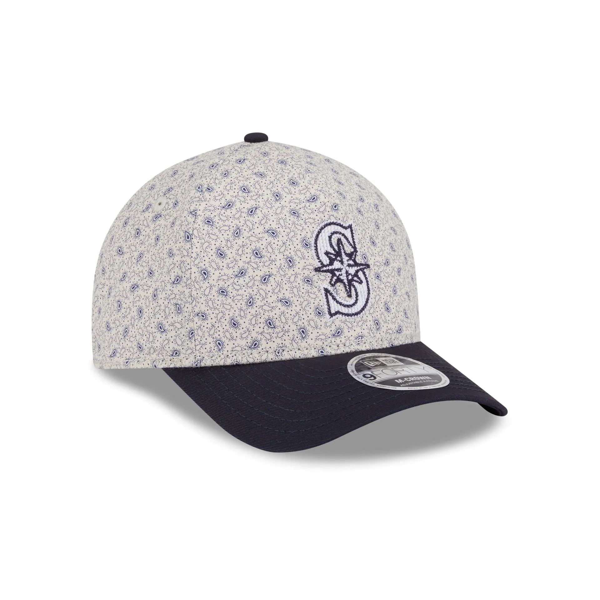 Seattle Mariners Micro Print 9FORTY M-Crown A-Frame Adjustable Hat sold by New Era product image thumbnail 3