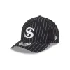 Chicago White Sox Dotted Pinstripe 9FORTY M-Crown A-Frame Adjustable Hat sold by New Era