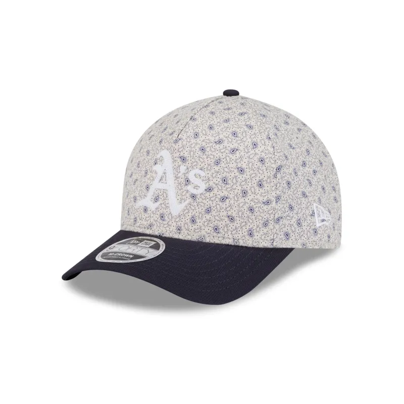 Athletics Micro Print 9FORTY M-Crown A-Frame Adjustable Hat sold by New Era