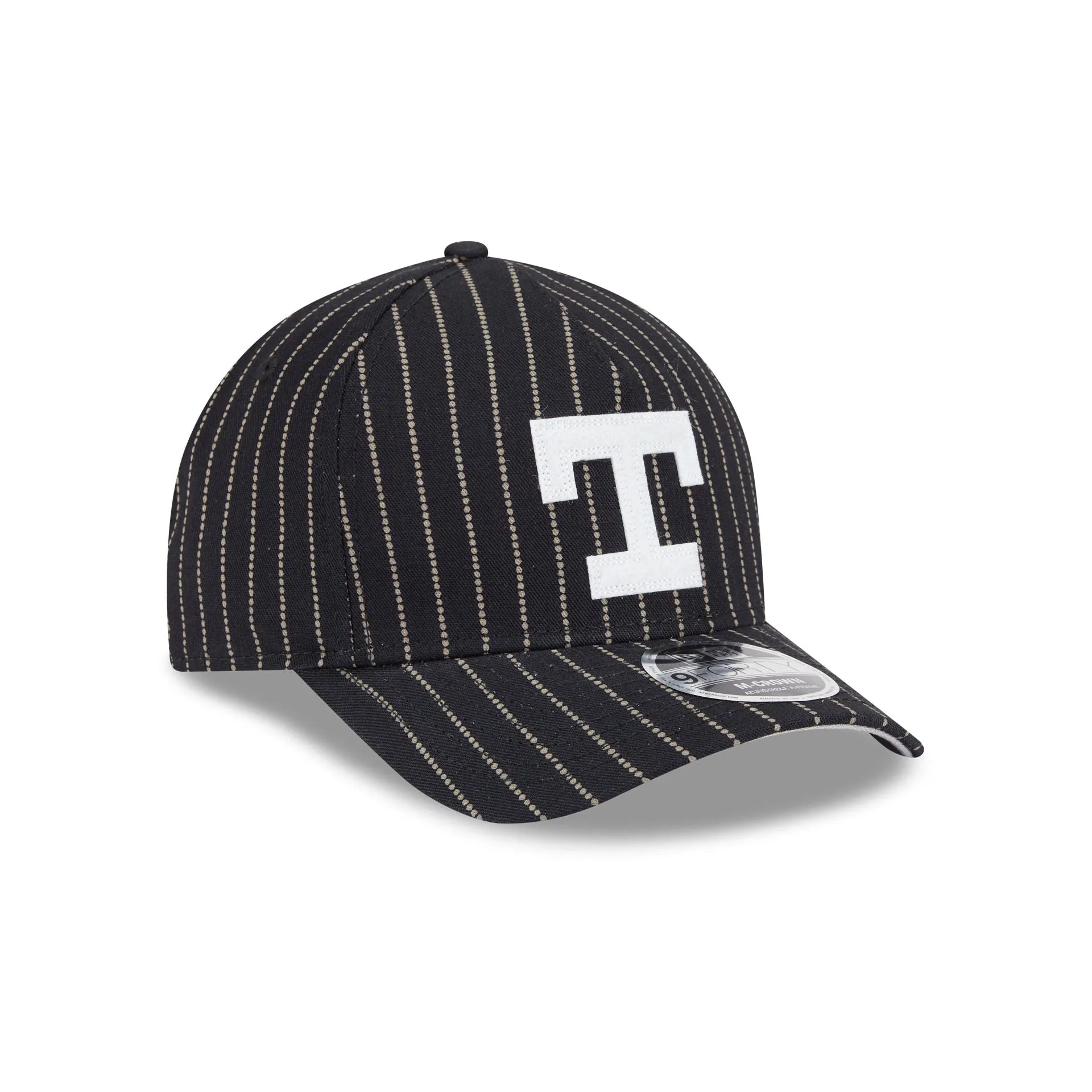 Texas Rangers Dotted Pinstripe 9FORTY M-Crown A-Frame Adjustable Hat sold by New Era product image thumbnail 3