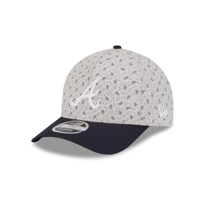Atlanta Braves Micro Print 9FORTY M-Crown A-Frame Adjustable Hat sold by New Era