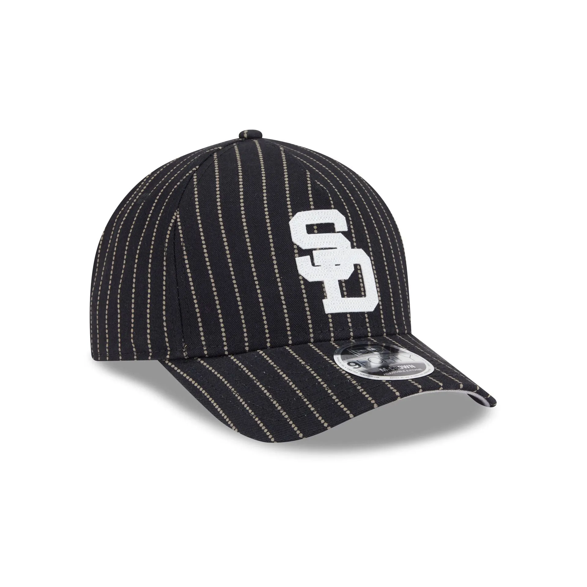 San Diego Padres Dotted Pinstripe 9FORTY M-Crown A-Frame Adjustable Hat sold by New Era product image thumbnail 3