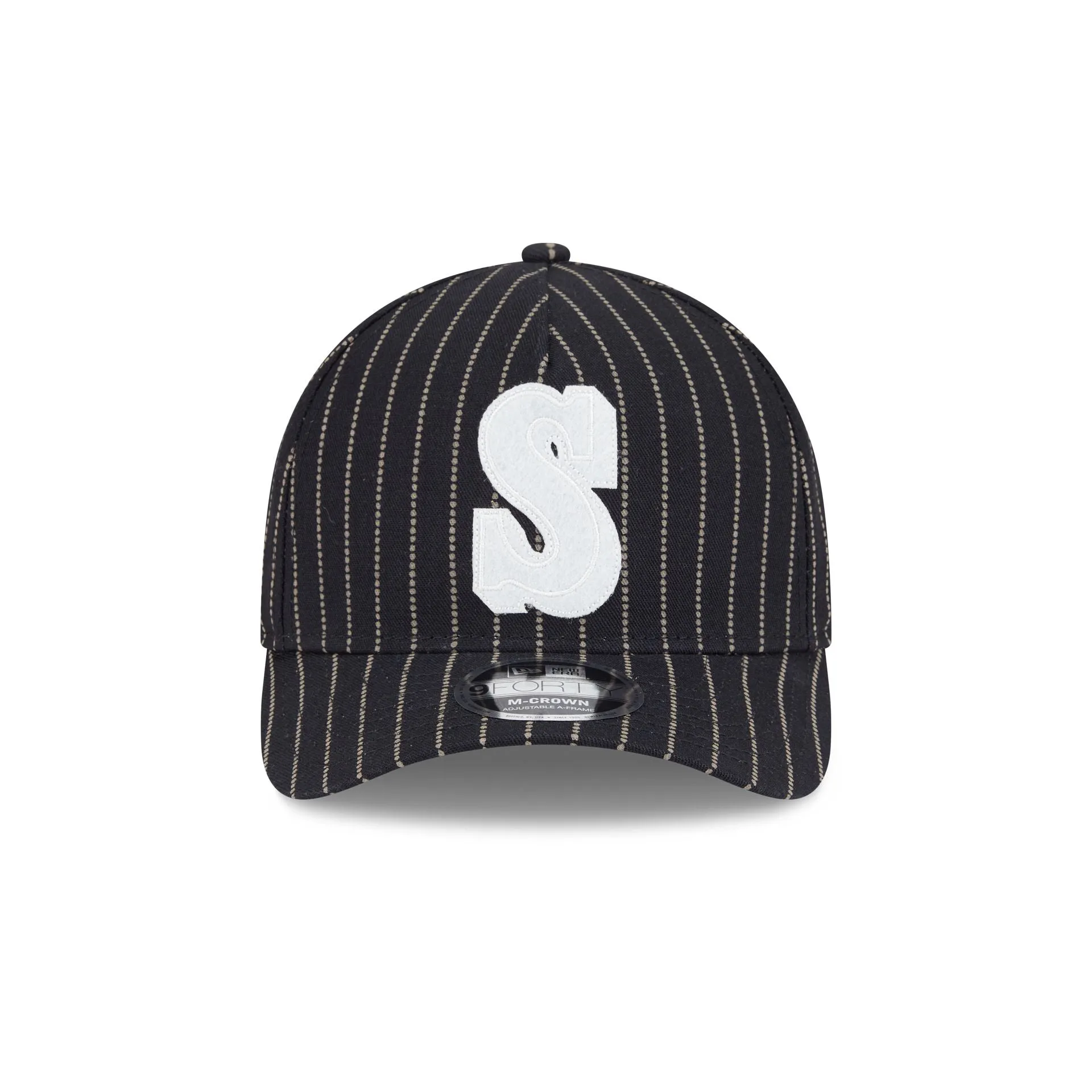 Seattle Mariners Dotted Pinstripe 9FORTY M-Crown A-Frame Adjustable Hat sold by New Era product image thumbnail 2