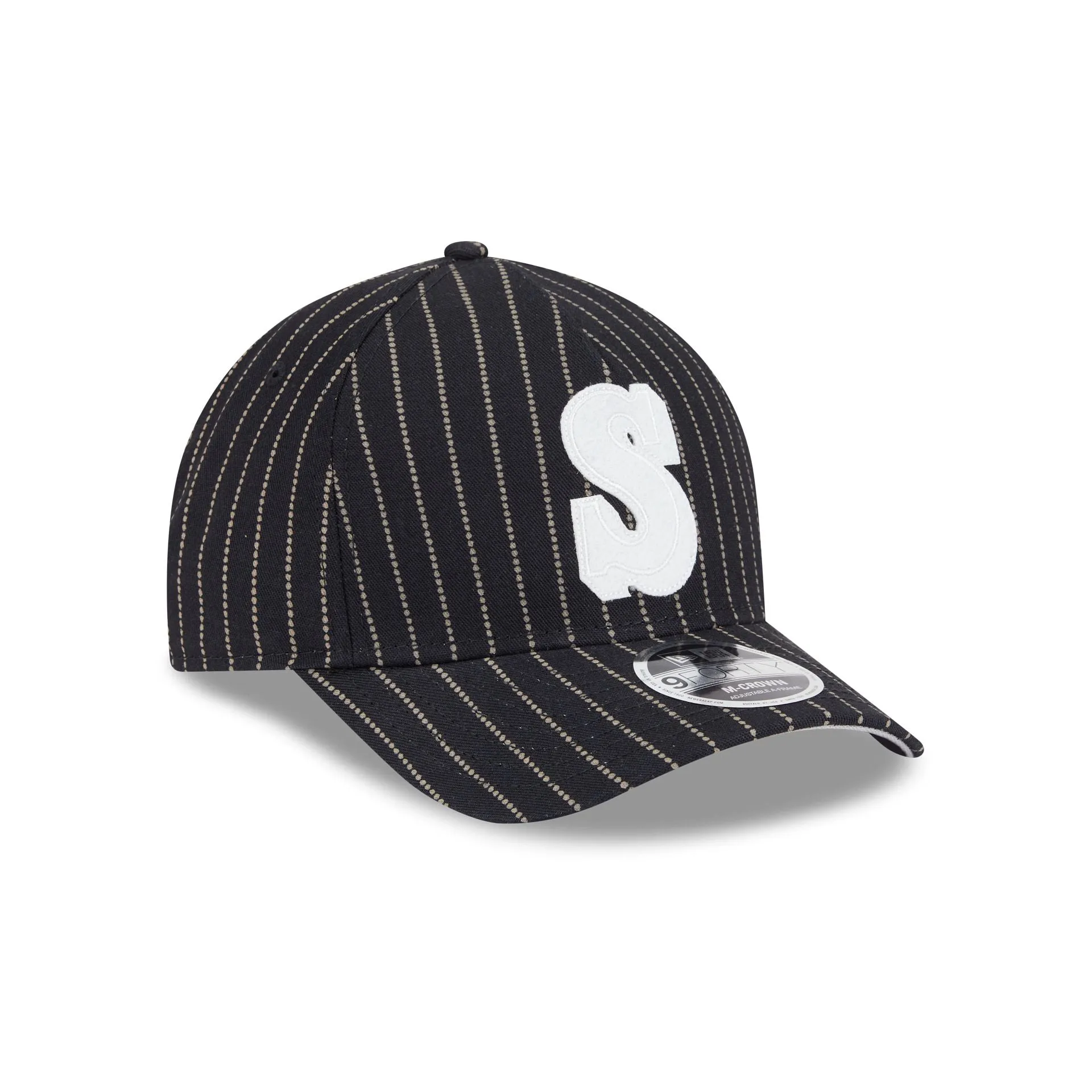 Seattle Mariners Dotted Pinstripe 9FORTY M-Crown A-Frame Adjustable Hat sold by New Era product image thumbnail 3