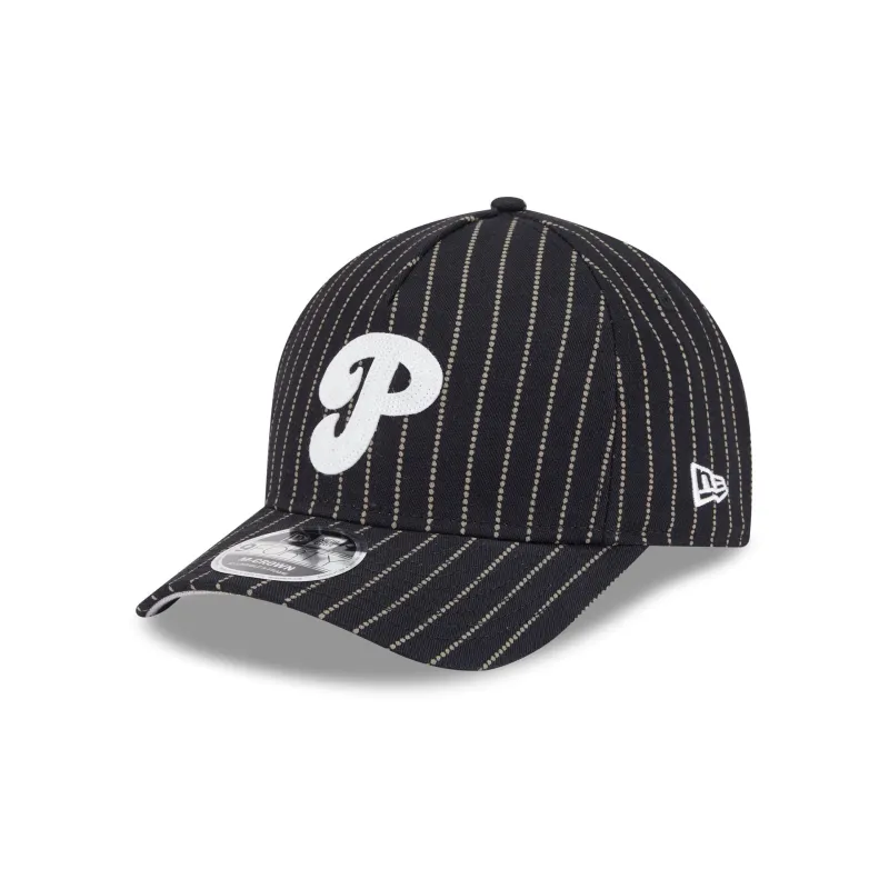 Philadelphia Phillies Dotted Pinstripe 9FORTY M-Crown A-Frame Adjustable Hat sold by New Era