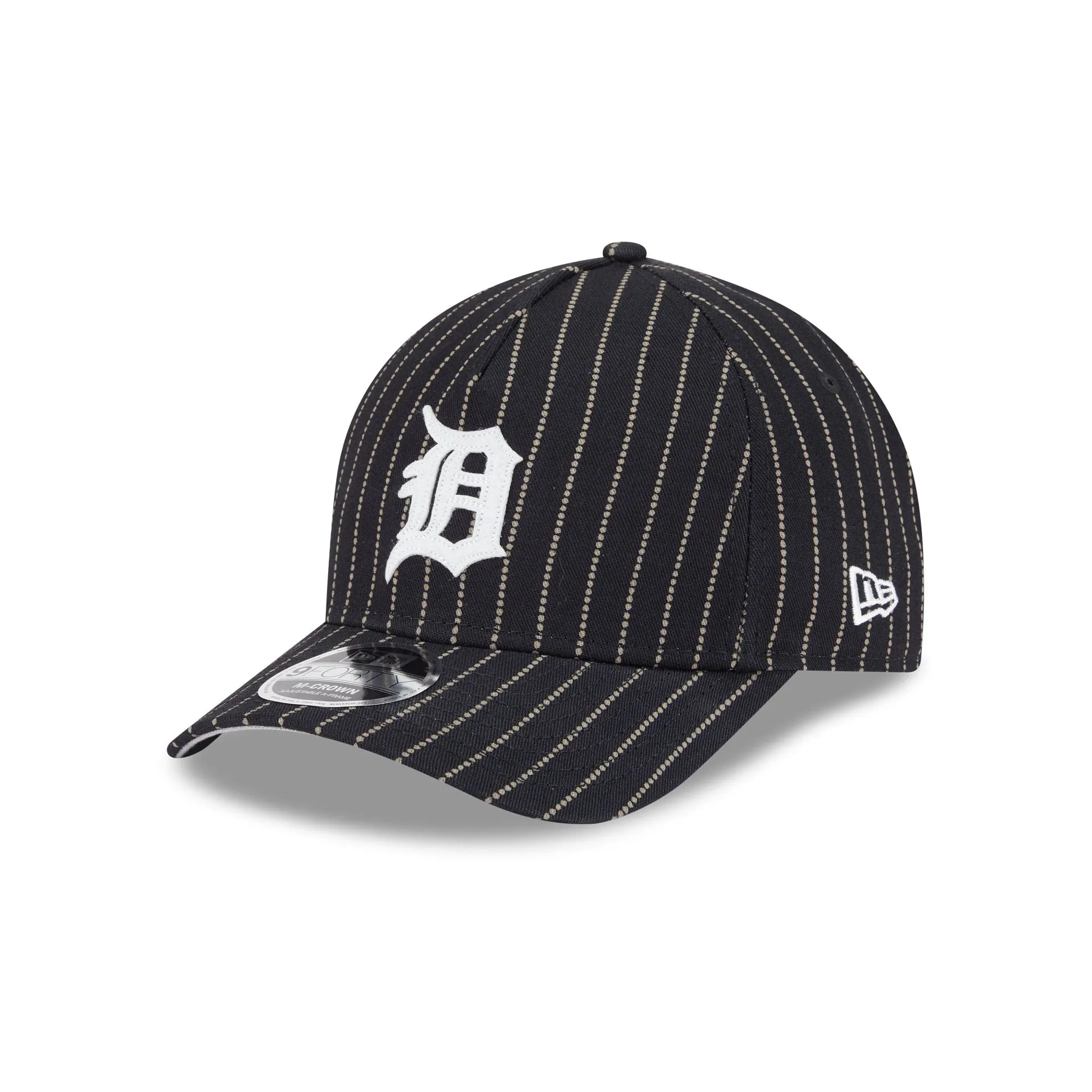 Detroit Tigers Dotted Pinstripe 9FORTY M-Crown A-Frame Adjustable Hat sold by New Era