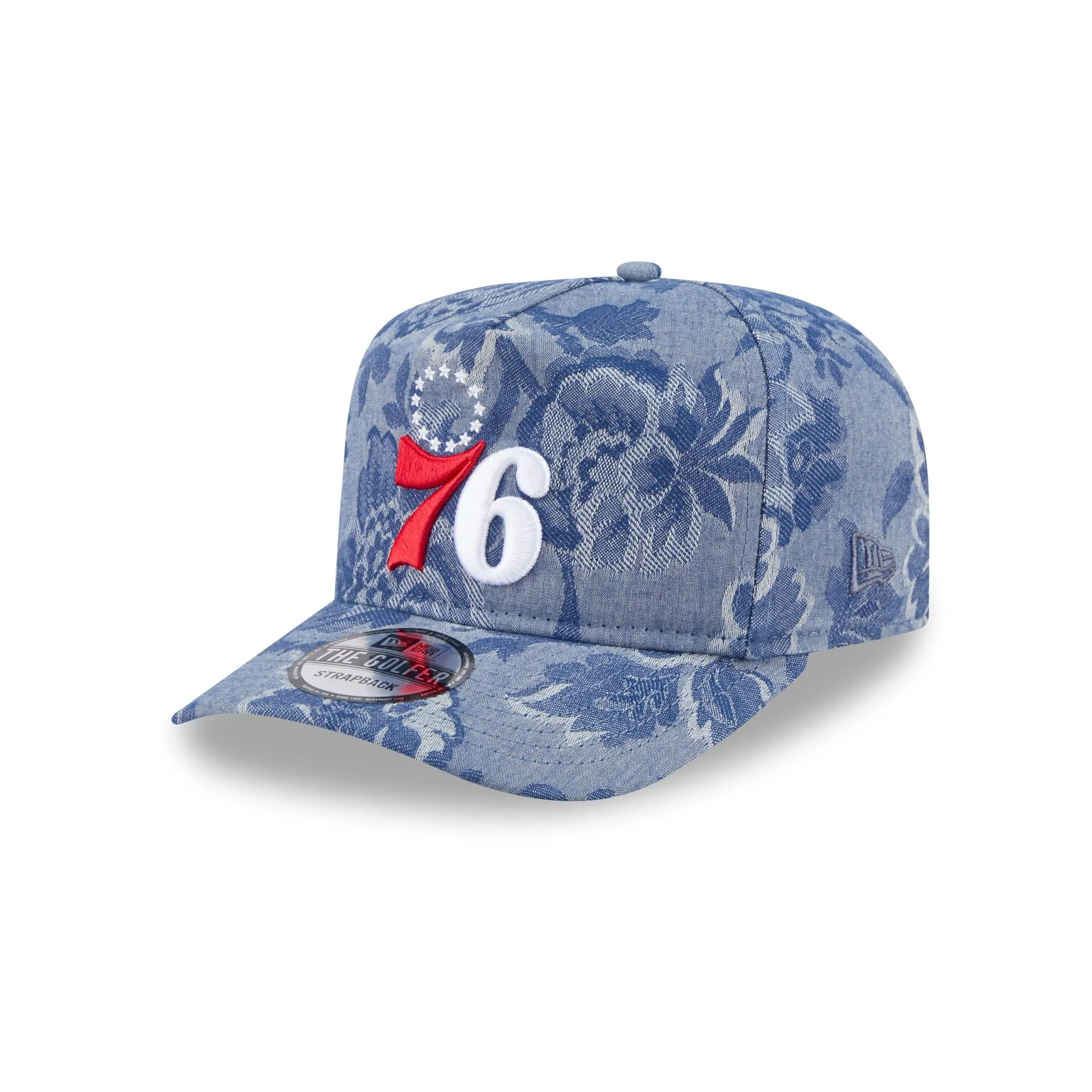 Philadelphia 76ers Denim Jacquard Golfer Hat sold by New Era product image thumbnail 3
