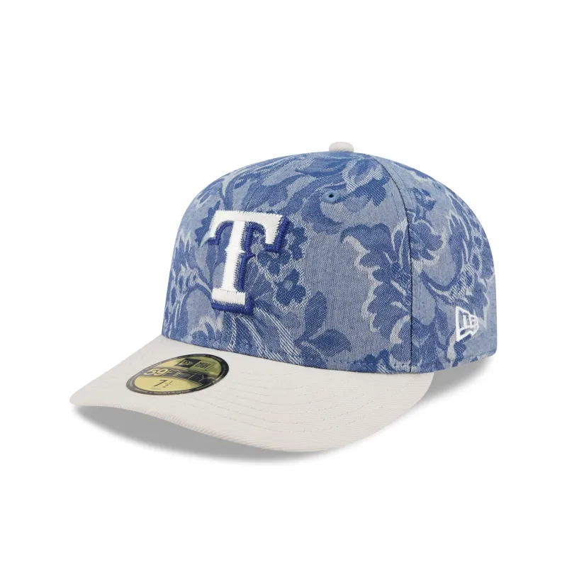 Texas Rangers Two-Tone Denim 59FIFTY Fitted Hat sold by New Era