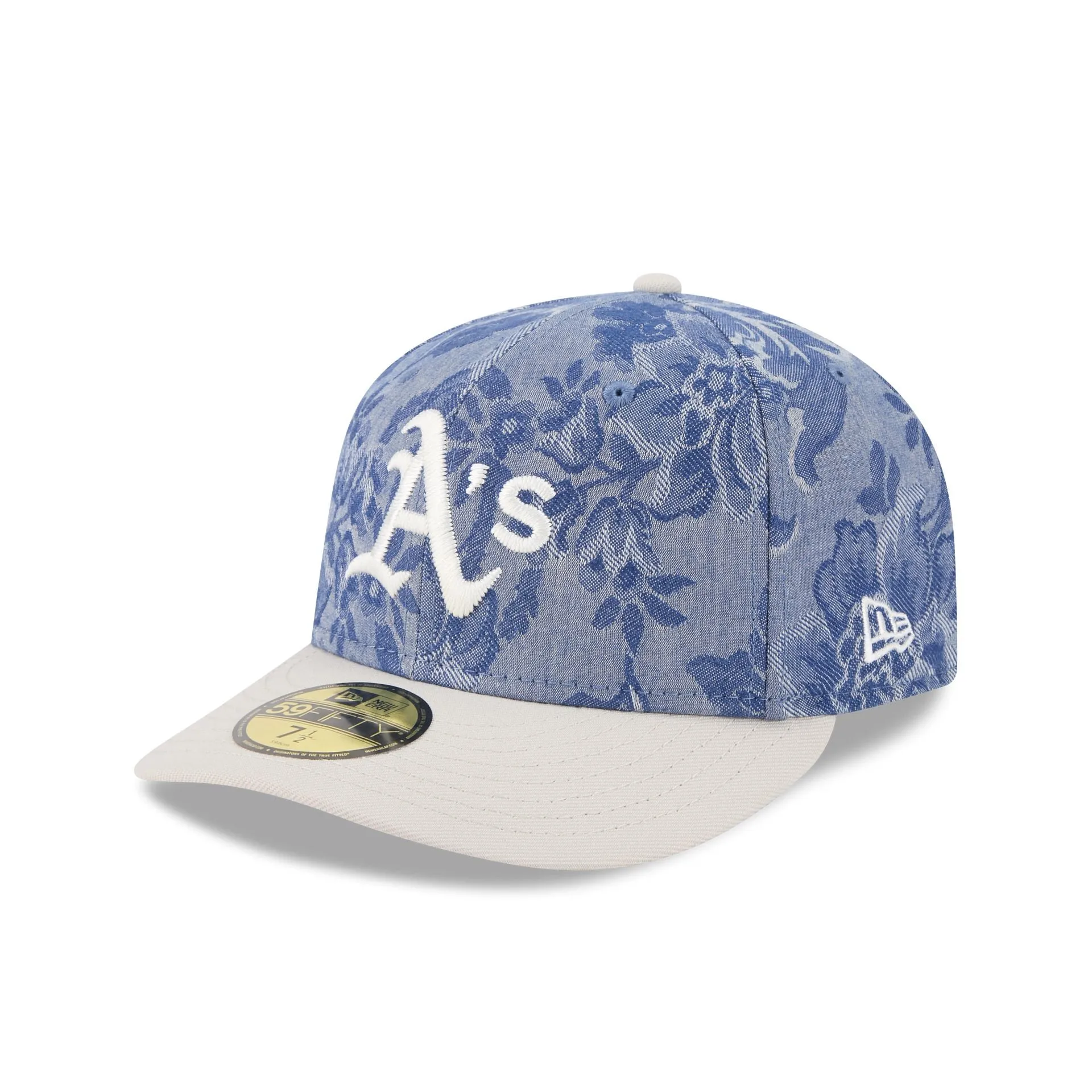 Athletics Two-Tone Denim 59FIFTY Fitted Hat sold by New Era