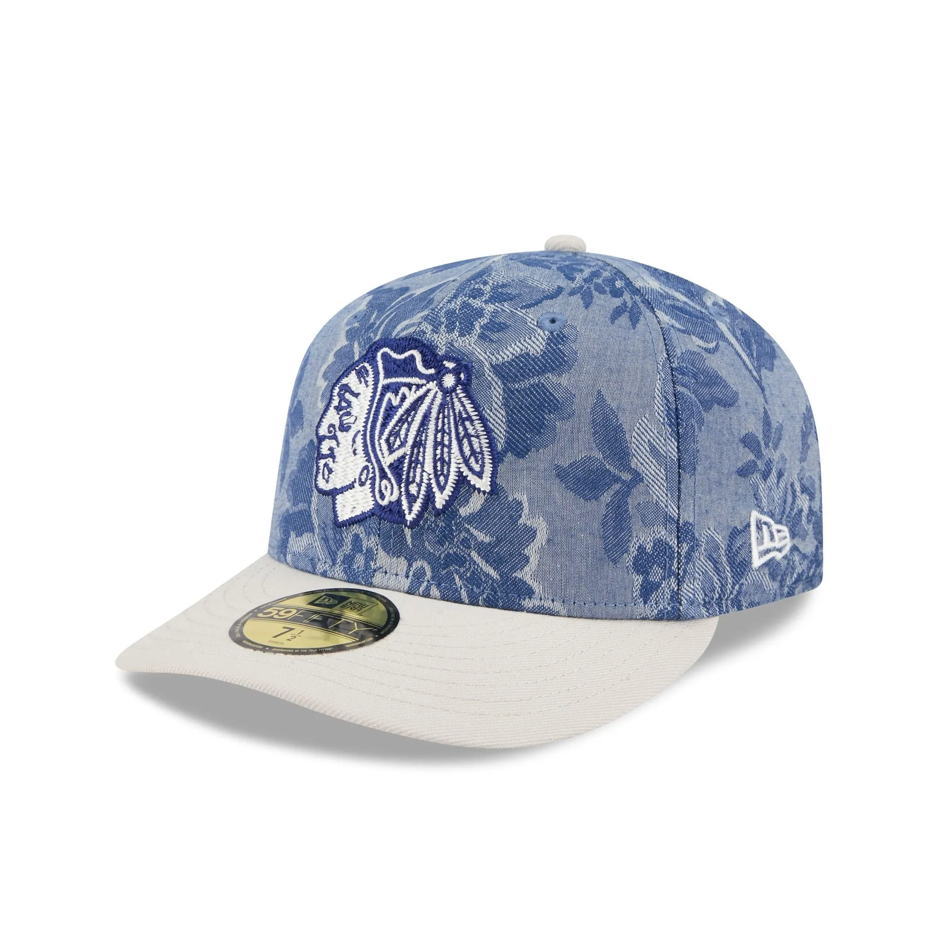 Chicago Blackhawks Two-Tone Denim 59FIFTY Fitted Hat sold by New Era