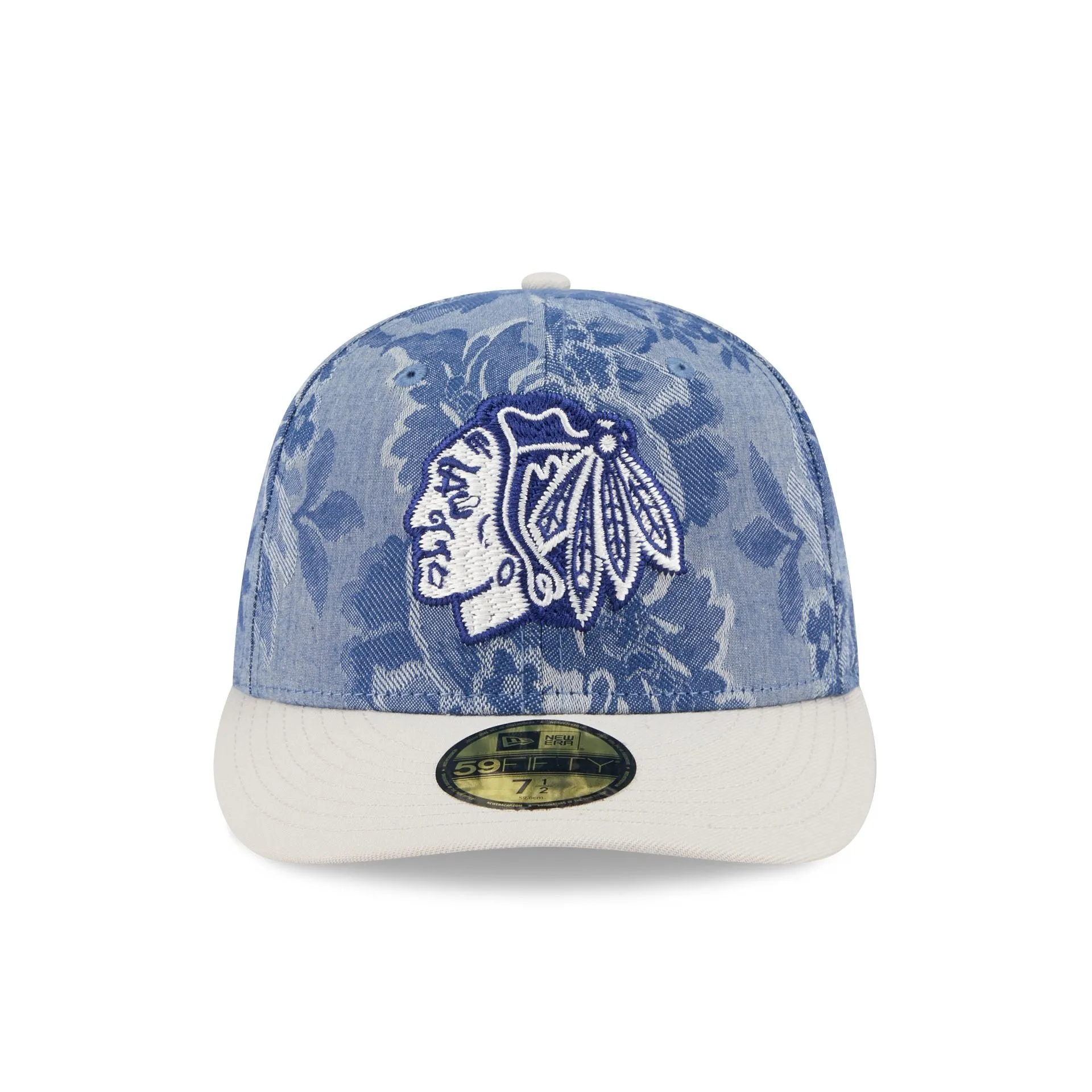 Chicago Blackhawks Two-Tone Denim 59FIFTY Fitted Hat sold by New Era product image thumbnail 2