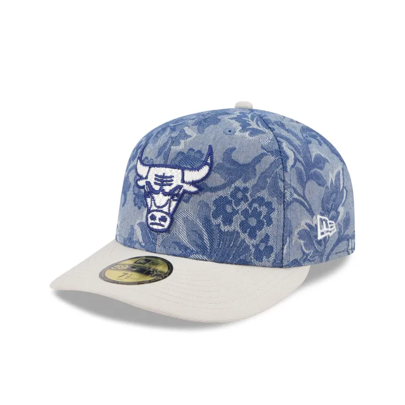 Chicago Bulls Two-Tone Denim 59FIFTY Fitted Hat sold by New Era