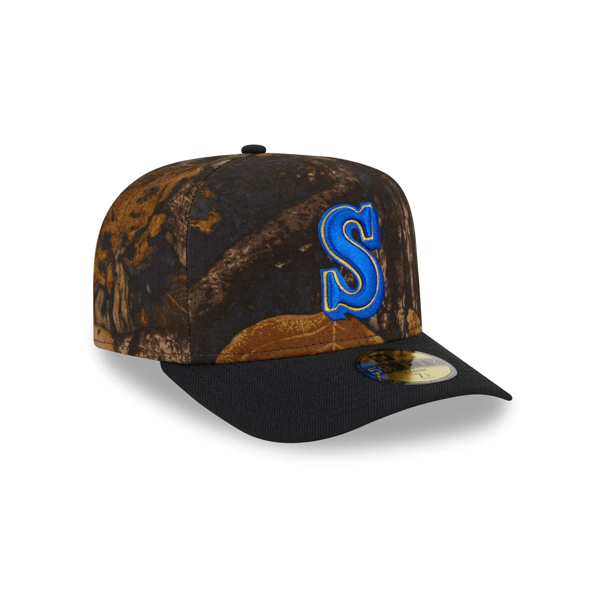Seattle Mariners Ripstop Camo 59FIFTY A-Frame Fitted Hat sold by New Era product image thumbnail 3