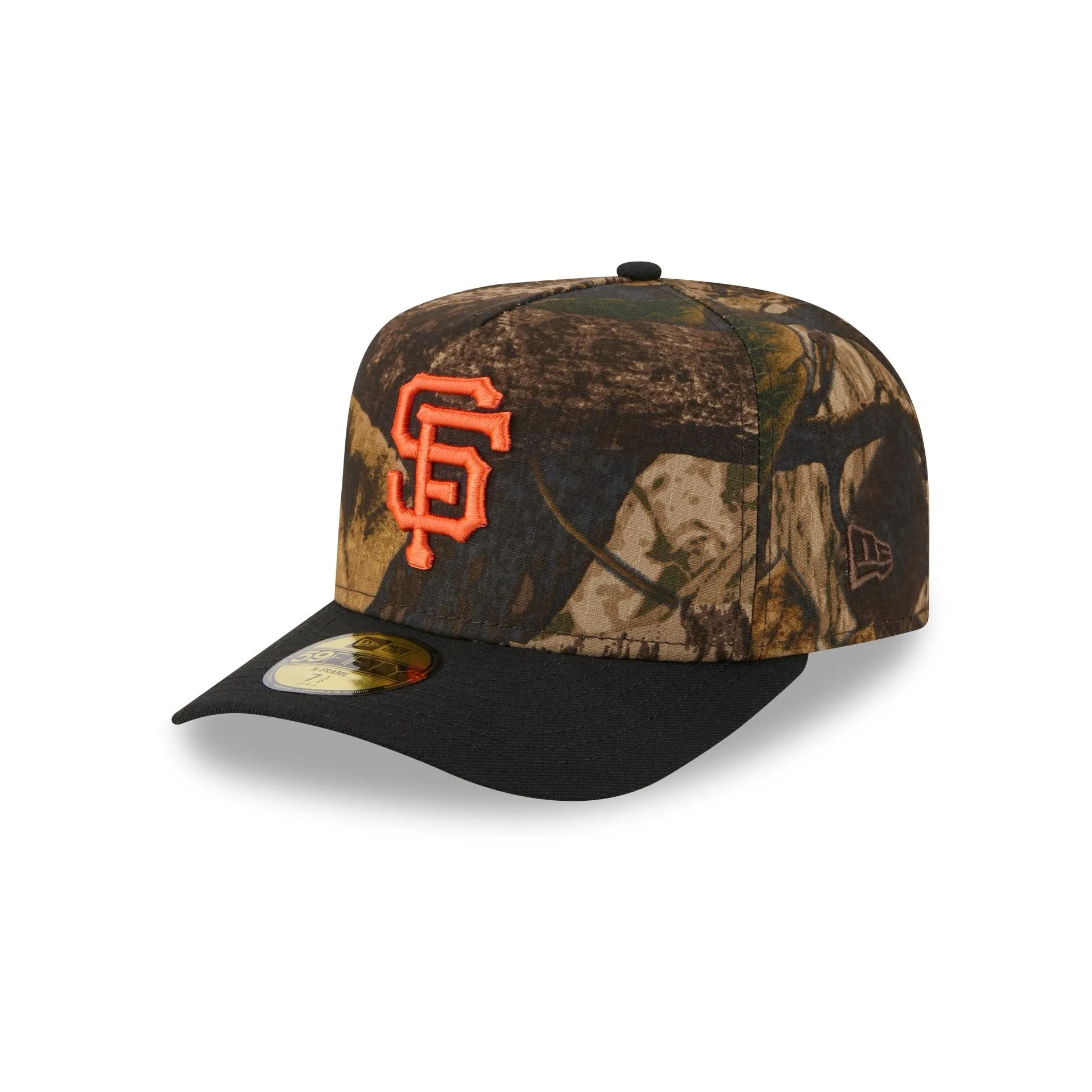 San Francisco Giants Ripstop Camo 59FIFTY A-Frame Fitted Hat sold by New Era