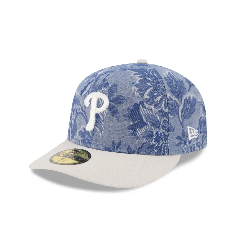 Philadelphia Phillies Two-Tone Denim 59FIFTY Fitted Hat sold by New Era