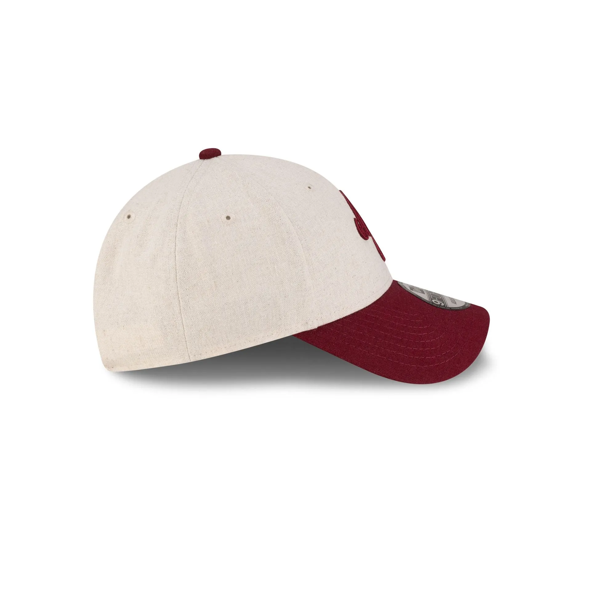 New Era Cap Linen Two Tone Dark Red 9FORTY Adjustable Hat sold by New Era product image thumbnail 5