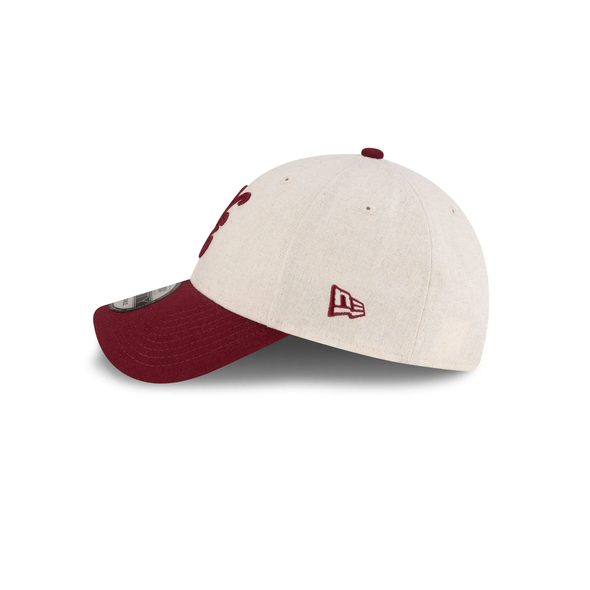New Era Cap Linen Two Tone Dark Red 9FORTY Adjustable Hat sold by New Era product image thumbnail 4