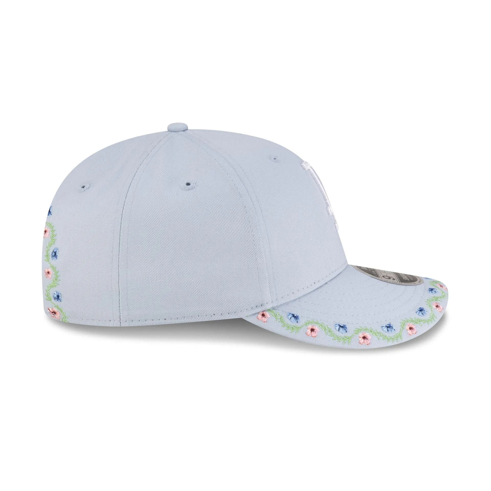 Los Angeles Dodgers Floral Pastel Blue Low Profile 9FIFTY Snapback Hat sold by New Era product image thumbnail 5