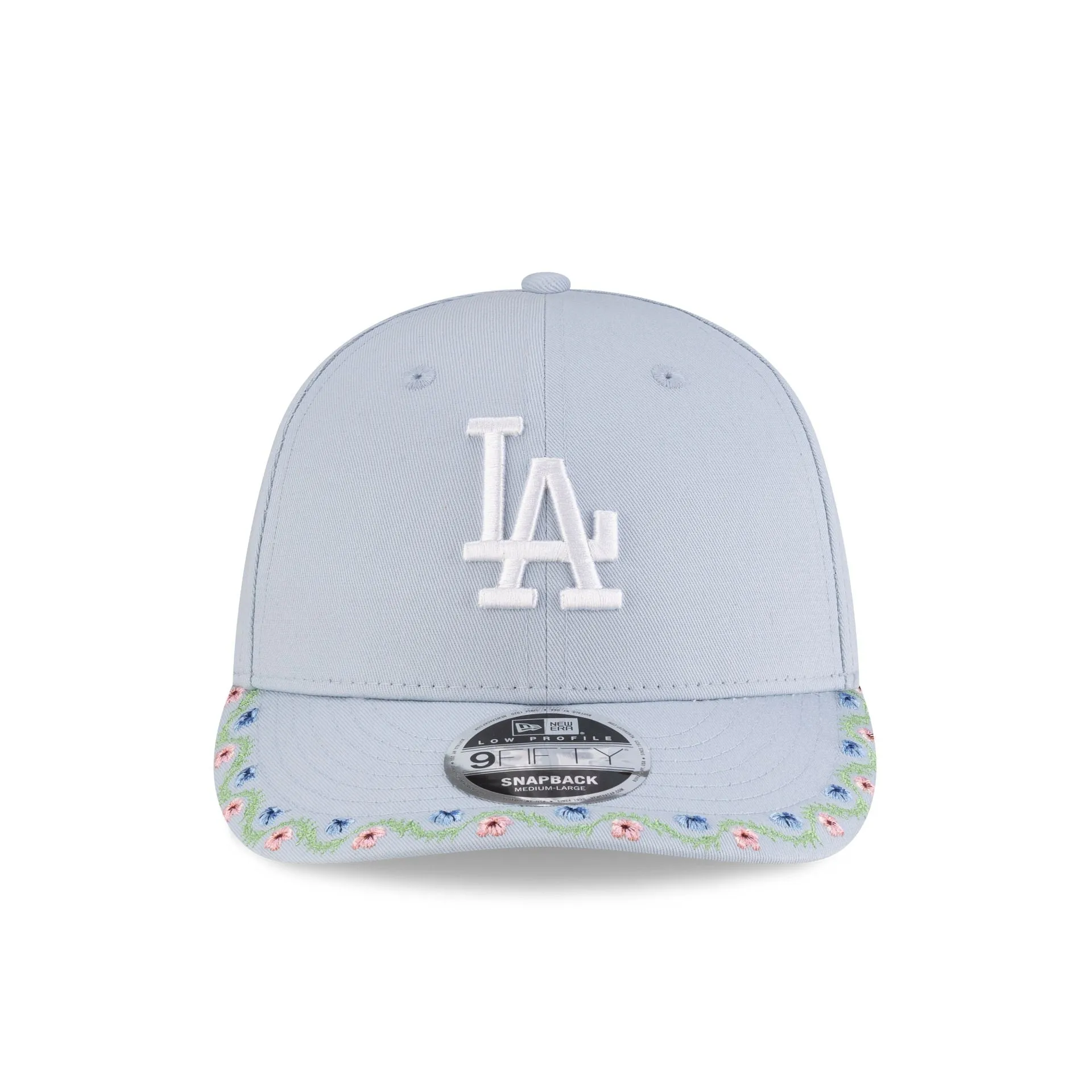 Los Angeles Dodgers Floral Pastel Blue Low Profile 9FIFTY Snapback Hat sold by New Era product image thumbnail 2