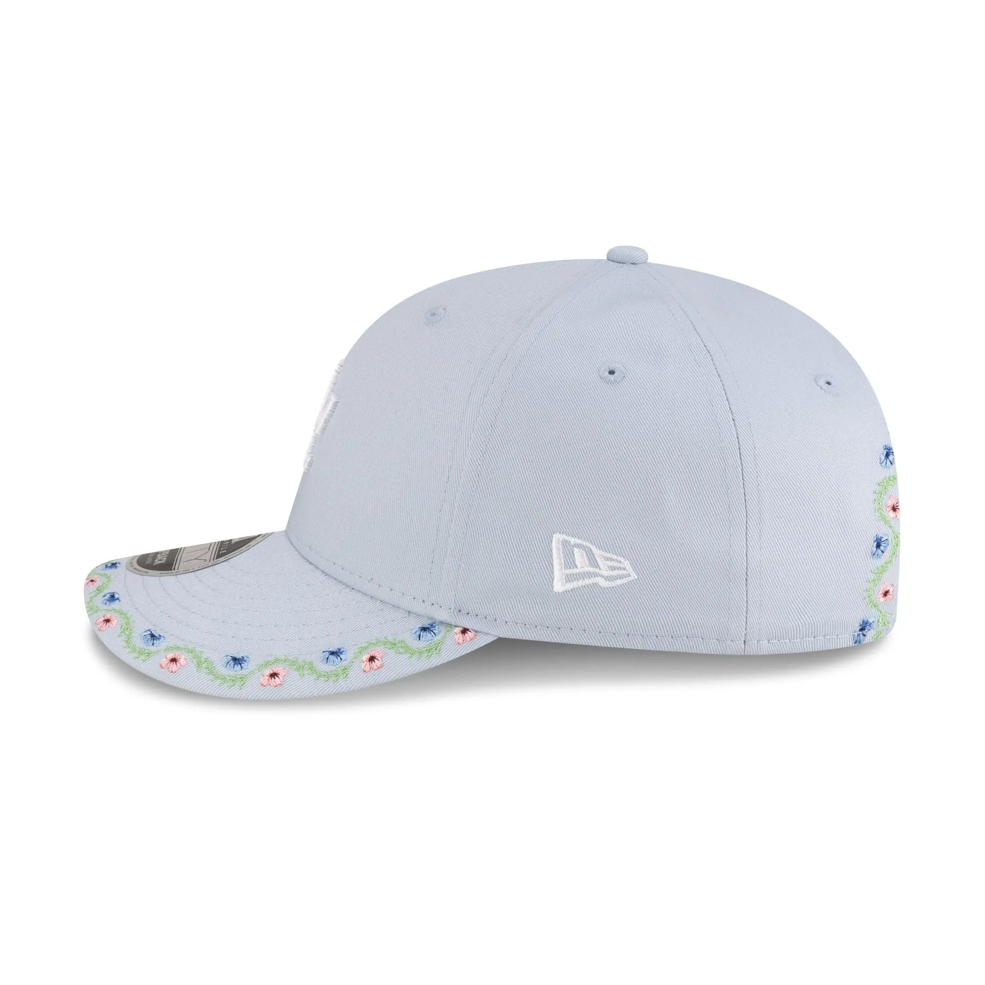 Los Angeles Dodgers Floral Pastel Blue Low Profile 9FIFTY Snapback Hat sold by New Era product image thumbnail 4