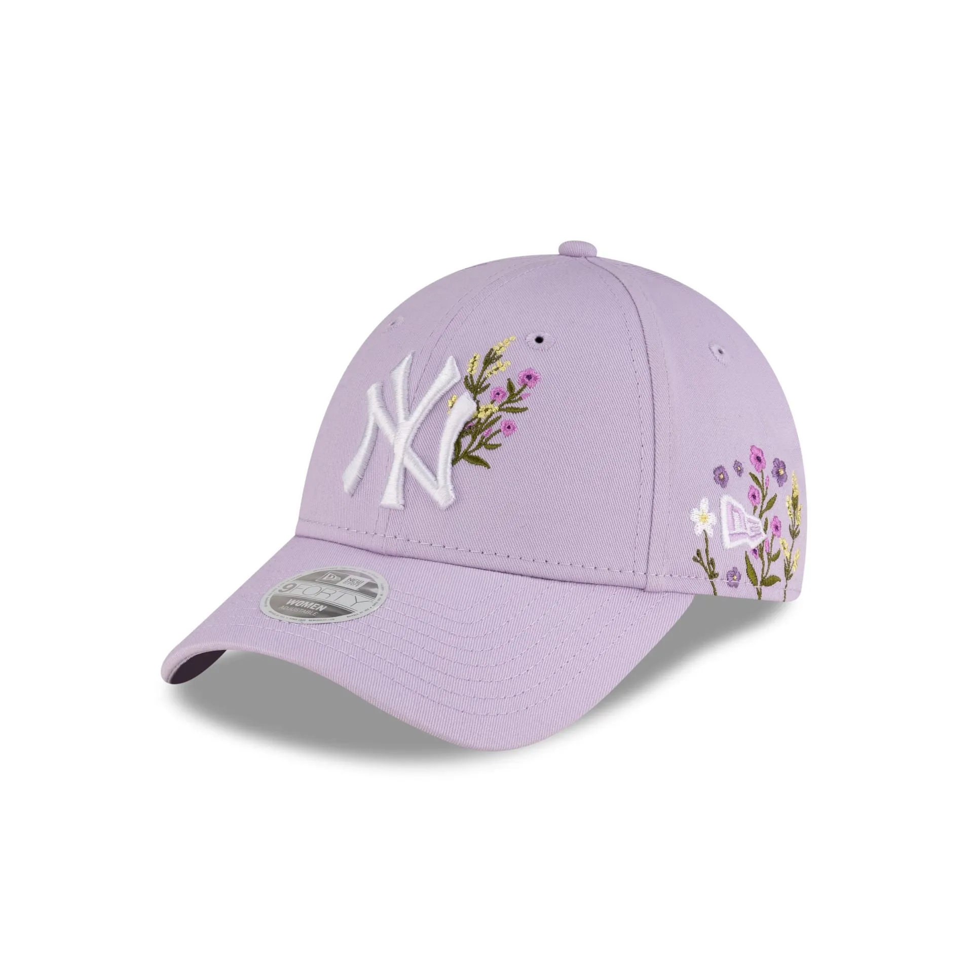 New York Yankees Floral Icon Pastel Purple Women's 9FORTY Adjustable Hat sold by New Era