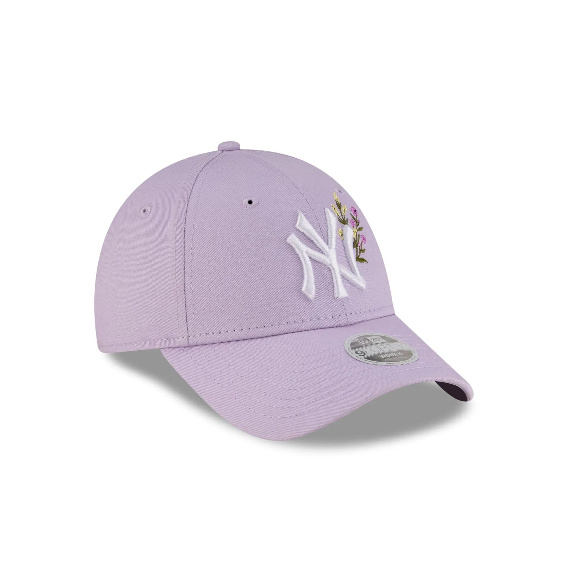 New York Yankees Floral Icon Pastel Purple Women's 9FORTY Adjustable Hat sold by New Era product image thumbnail 3