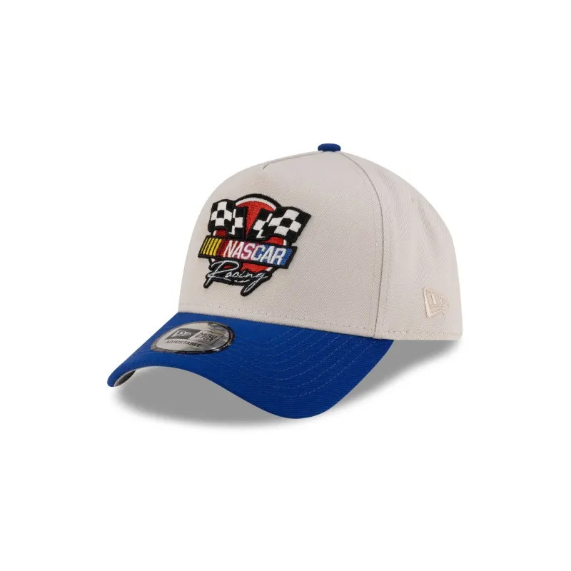 NASCAR Classics Flags White 9FORTY A-Frame Snapback Hat sold by New Era