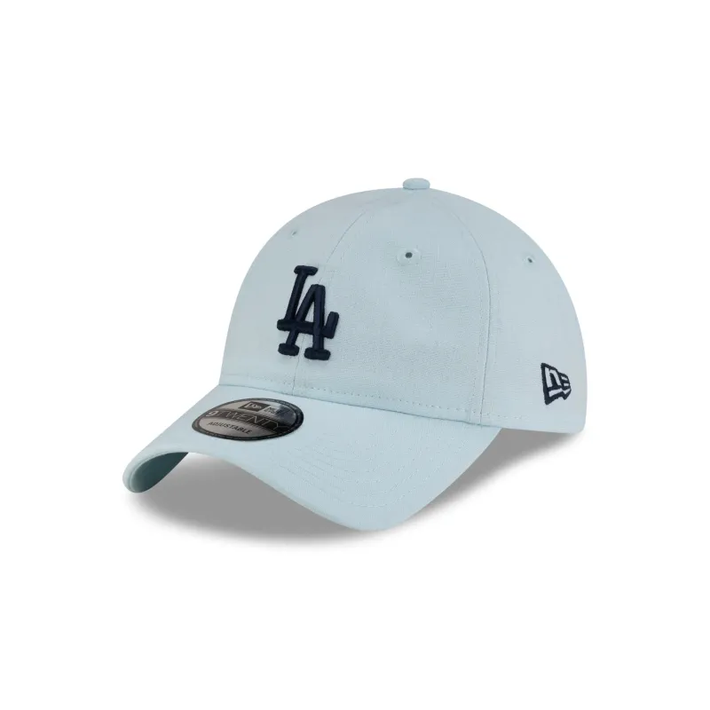 Los Angeles Dodgers Linen Pastel Blue 9TWENTY Adjustable Hat sold by New Era