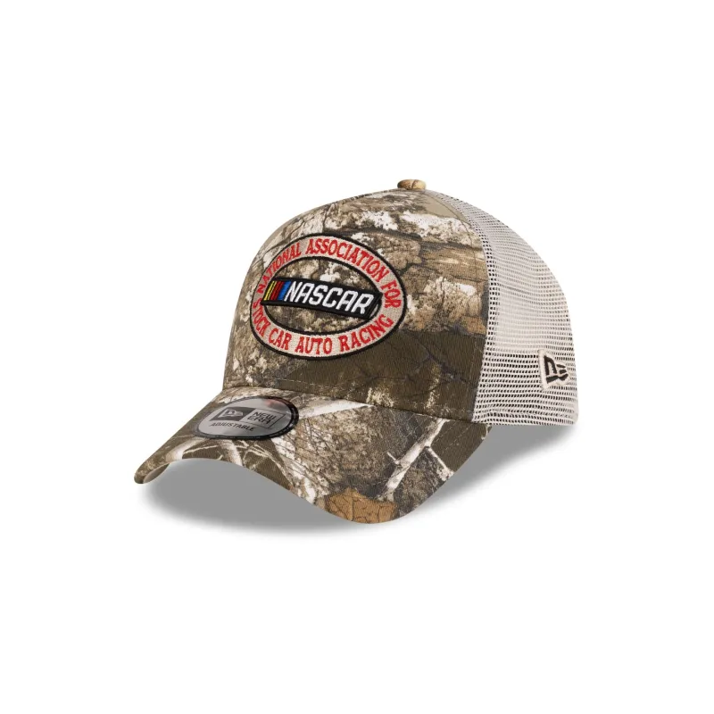 NASCAR Classics Realtree Camo 9FORTY A-Frame Trucker Hat sold by New Era