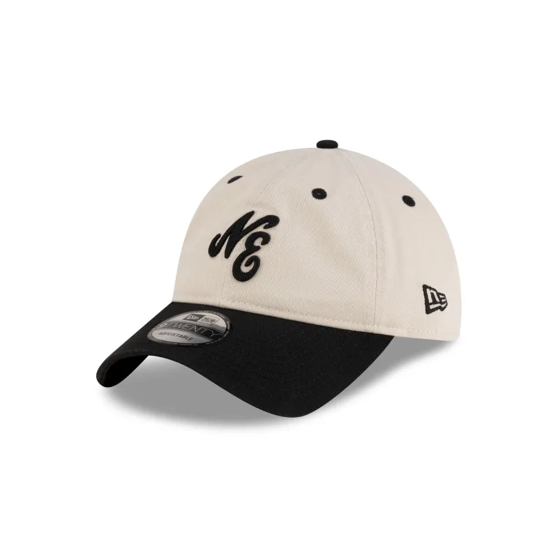 New Era Cap Heritage Black and Cream 9TWENTY Adjustable Hat sold by New Era