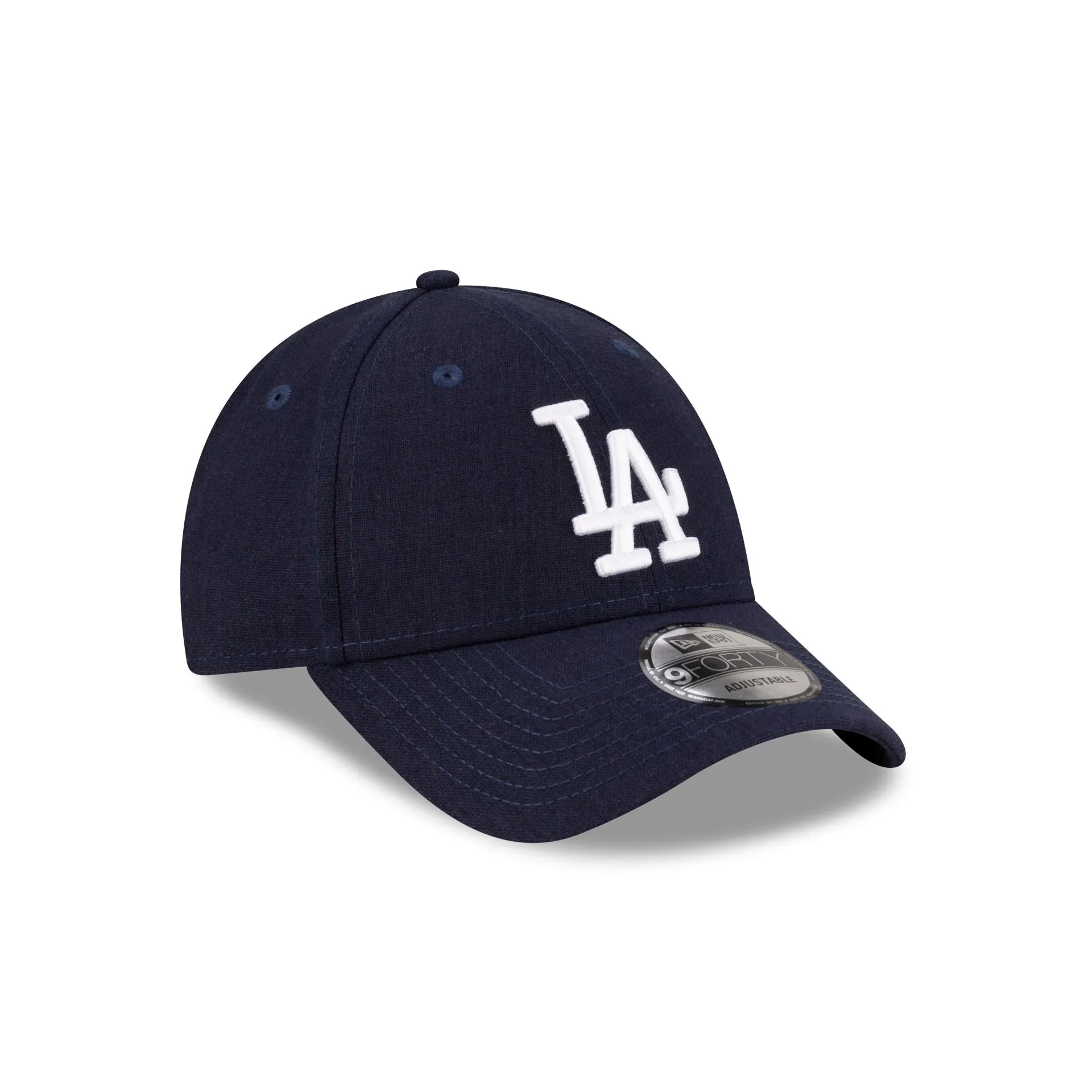 Los Angeles Dodgers Linen Navy 9FORTY Adjustable Hat sold by New Era product image thumbnail 3