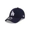Los Angeles Dodgers Linen Navy 9FORTY Adjustable Hat sold by New Era