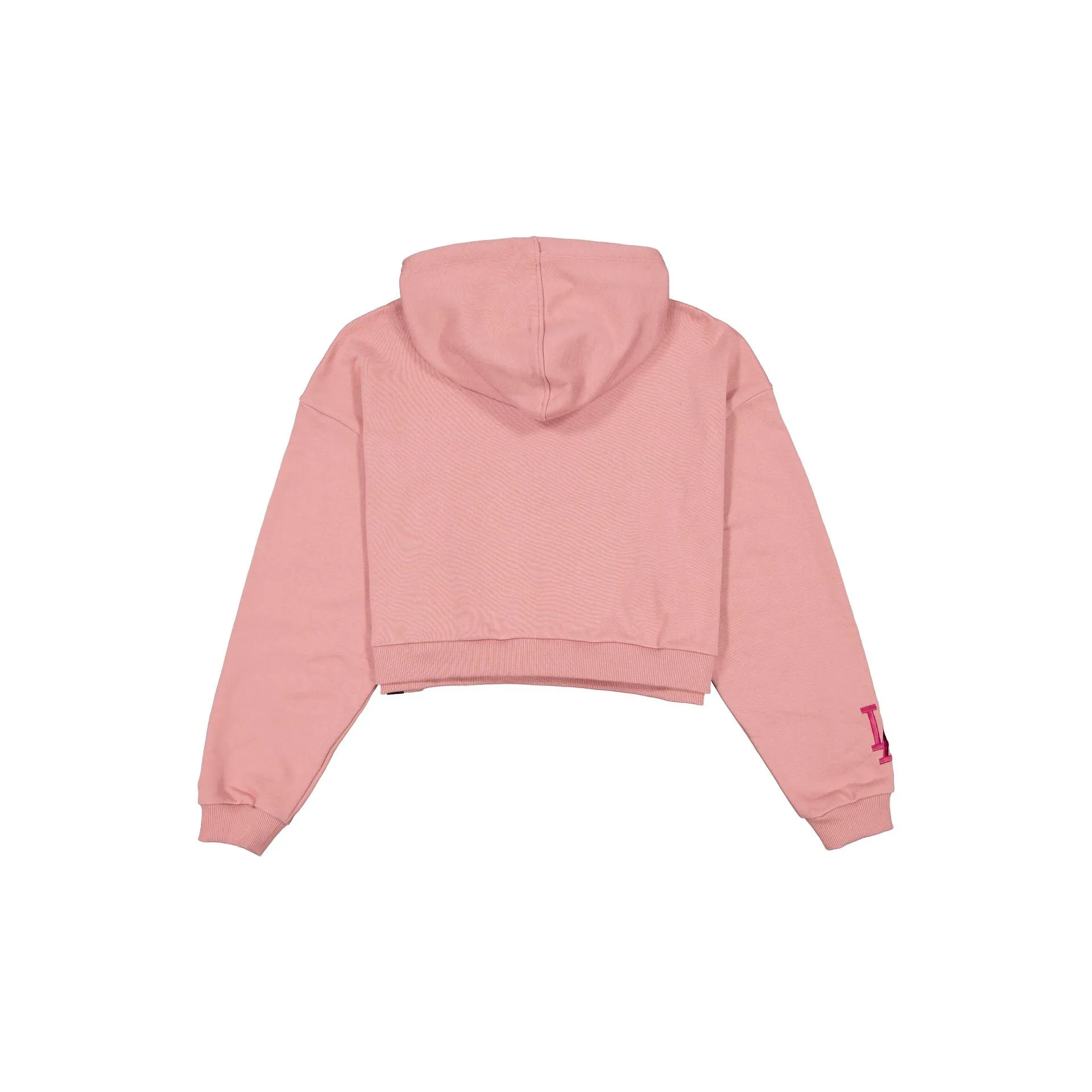 Los Angeles Dodgers Women's Cropped Cosmetic Pink Floral Hoodie sold by New Era product image thumbnail 2