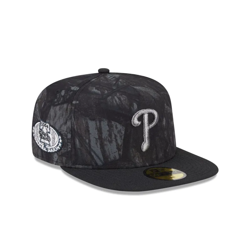 Just Caps Ripstop Camo Philadelphia Phillies 59FIFTY A-Frame Fitted Hat sold by New Era
