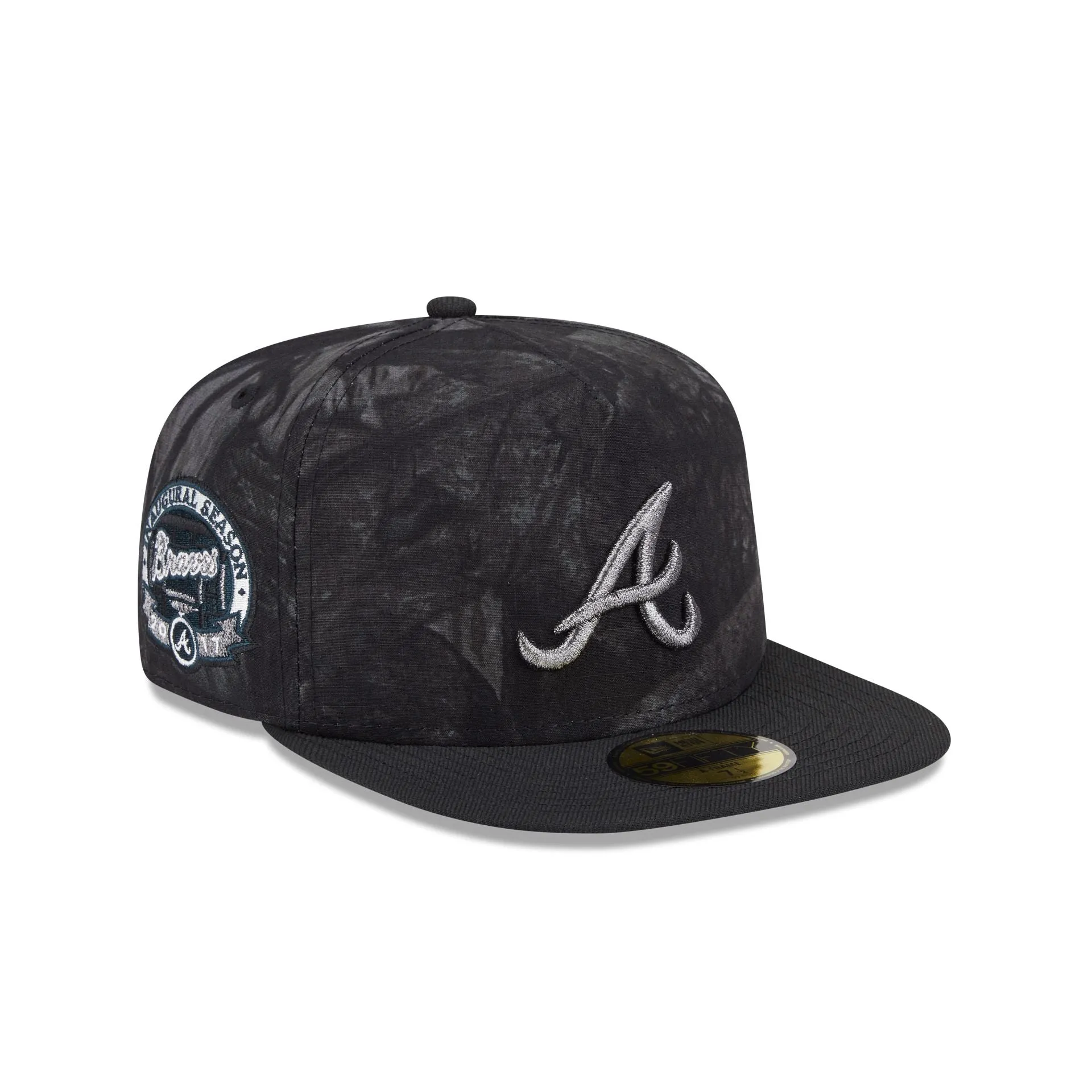 Just Caps Ripstop Camo Atlanta Braves 59FIFTY A-Frame Fitted Hat sold by New Era