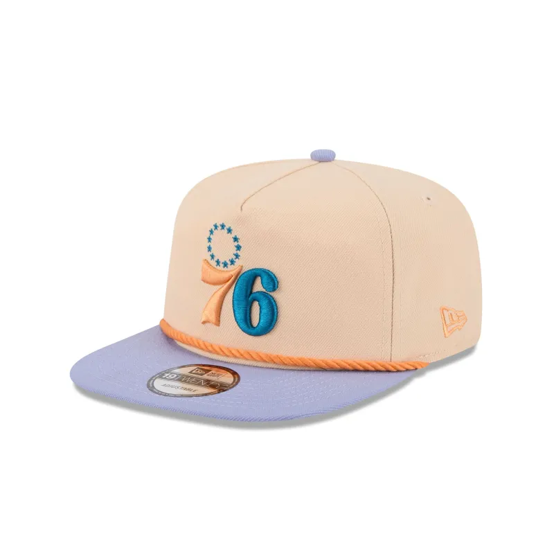 Philadelphia 76ers Mango Mocha Golfer Hat sold by New Era