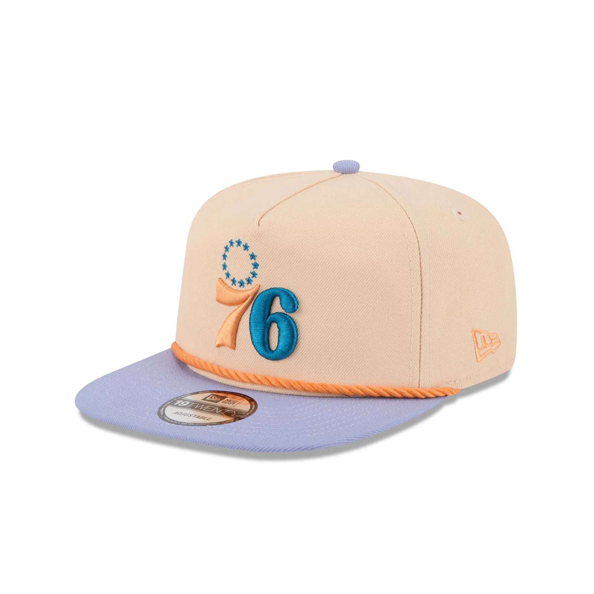 Philadelphia 76ers Mango Mocha Golfer Hat sold by New Era