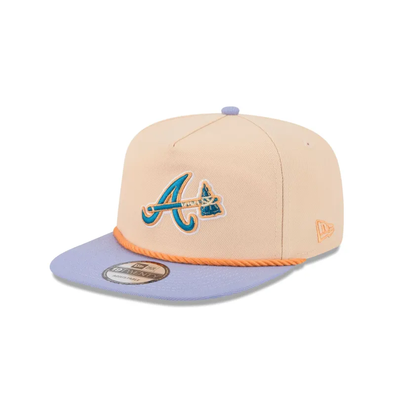 Atlanta Braves Mango Mocha Golfer Hat sold by New Era